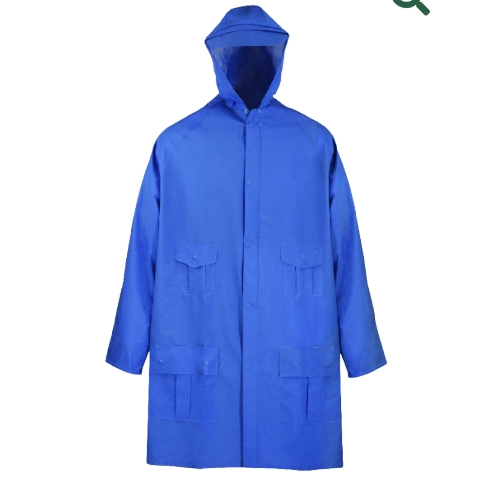 Diamondback Rain Parka, Hooded Collar, Zipper with Snap